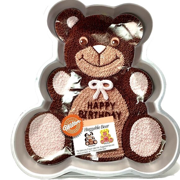 Wilton Teddy Bear Cake Pan Vintage 1987 New with Instructions - Picture 1 of 10
